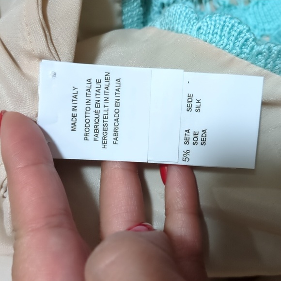 15. NWT BLUGIRL BLUMARINE CROCHET KNIT SKIRT - Picture 3 of 5